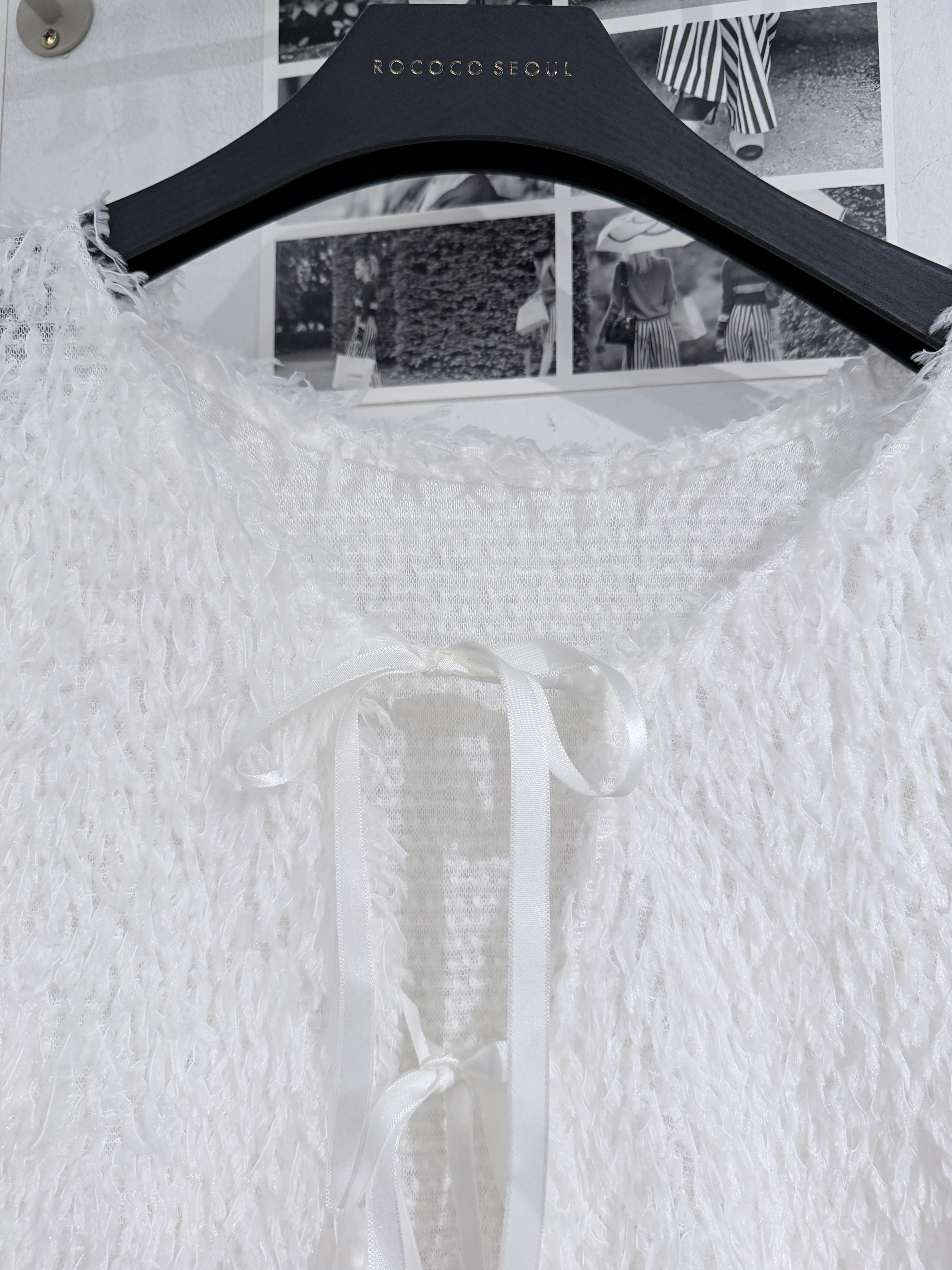 Covent Feather Vest Cardigan