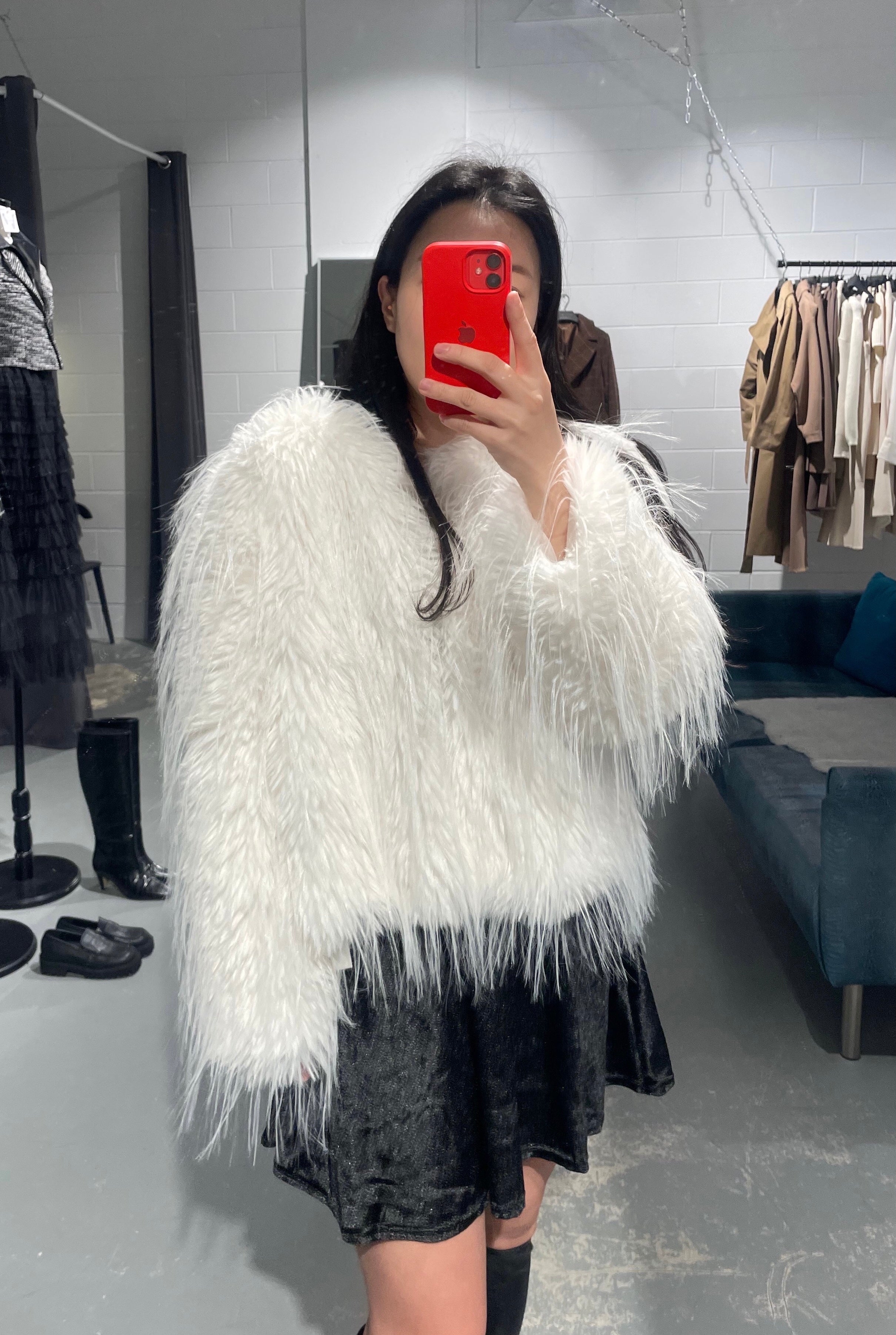 Mogi Hairy Fur Jacket