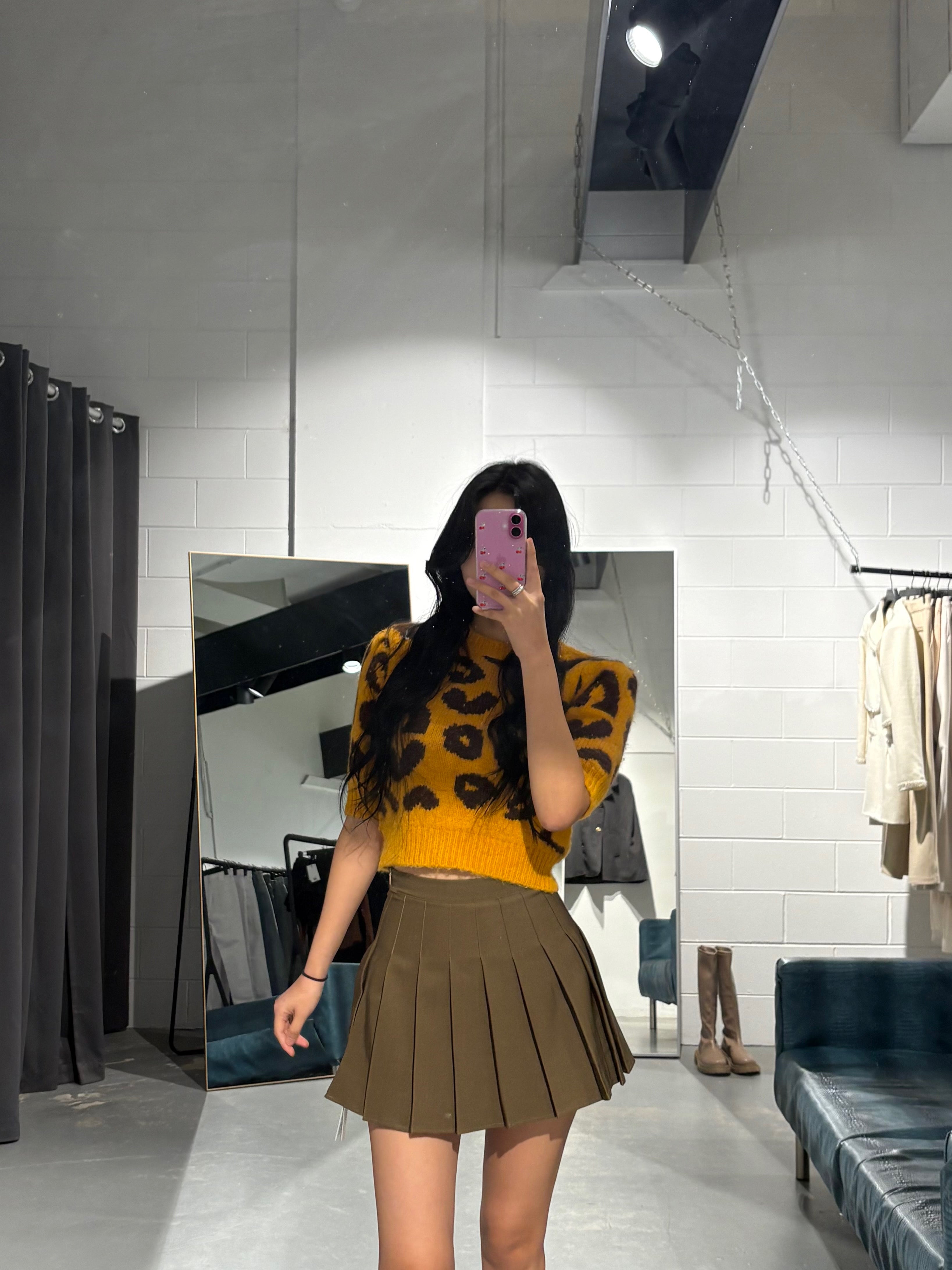 YOON Leopard Knit Top
