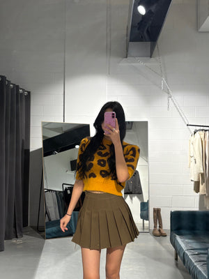 YOON Leopard Knit Top