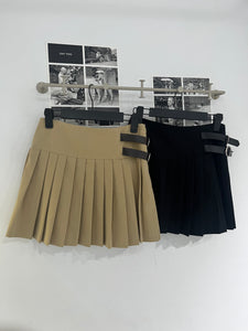 Lilibet Buckle Pleated Skirt