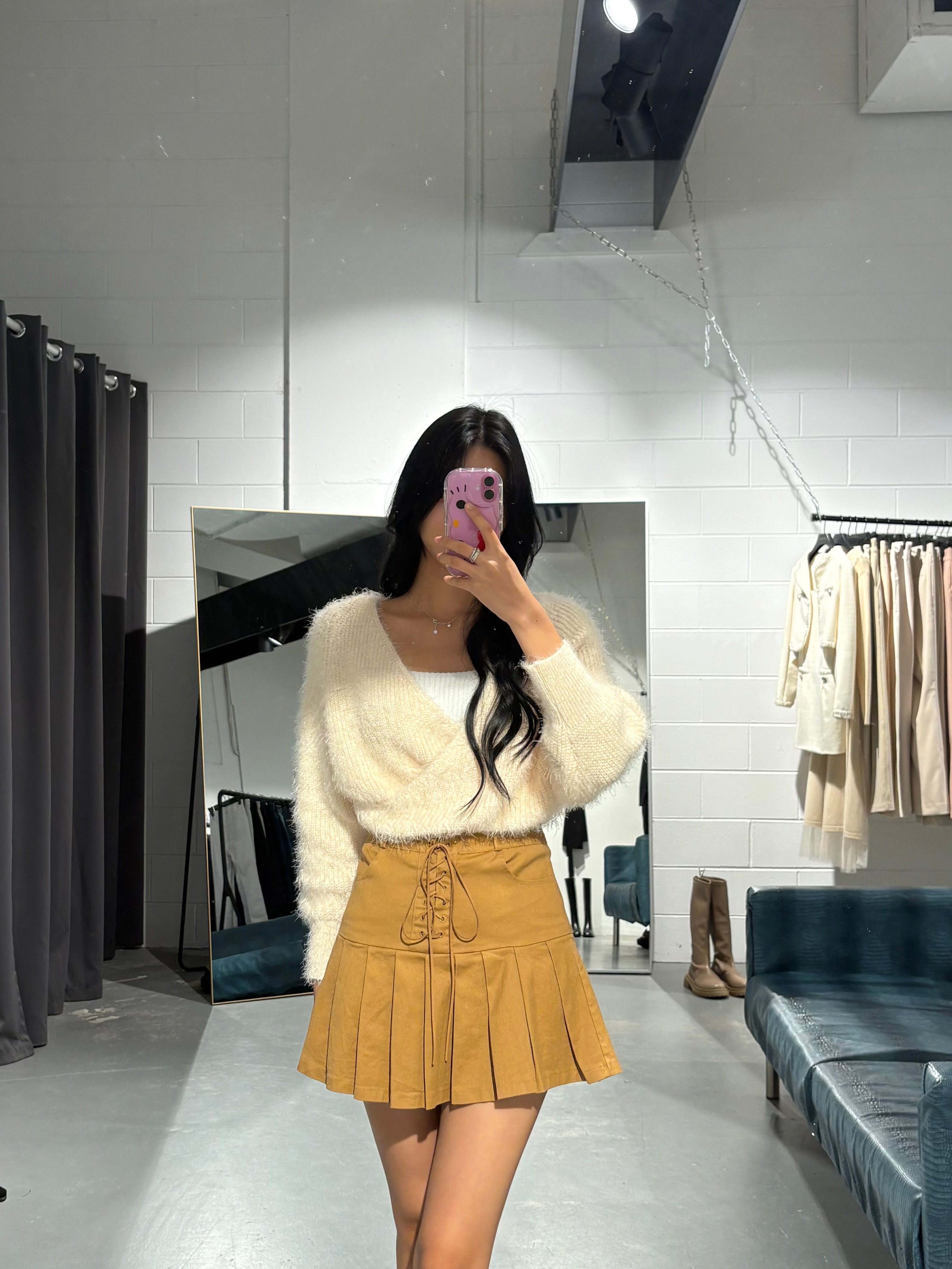 Coco Wrap Feather Knit