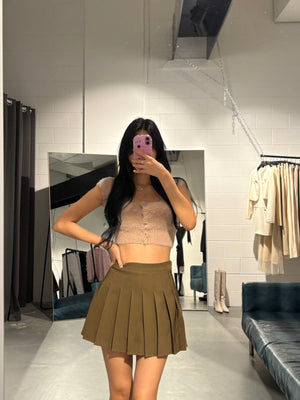 Mool Angora Crop Cardigan Top