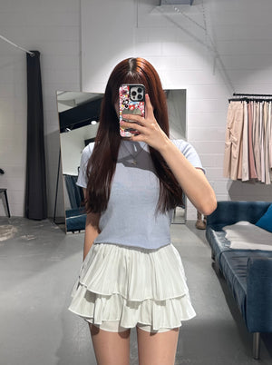 Bebe Micro Pleats Shorts