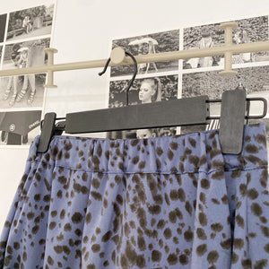 Mong9s Leopard Satin Skirt