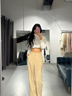 IfYou Wool Turtle Crop Knit