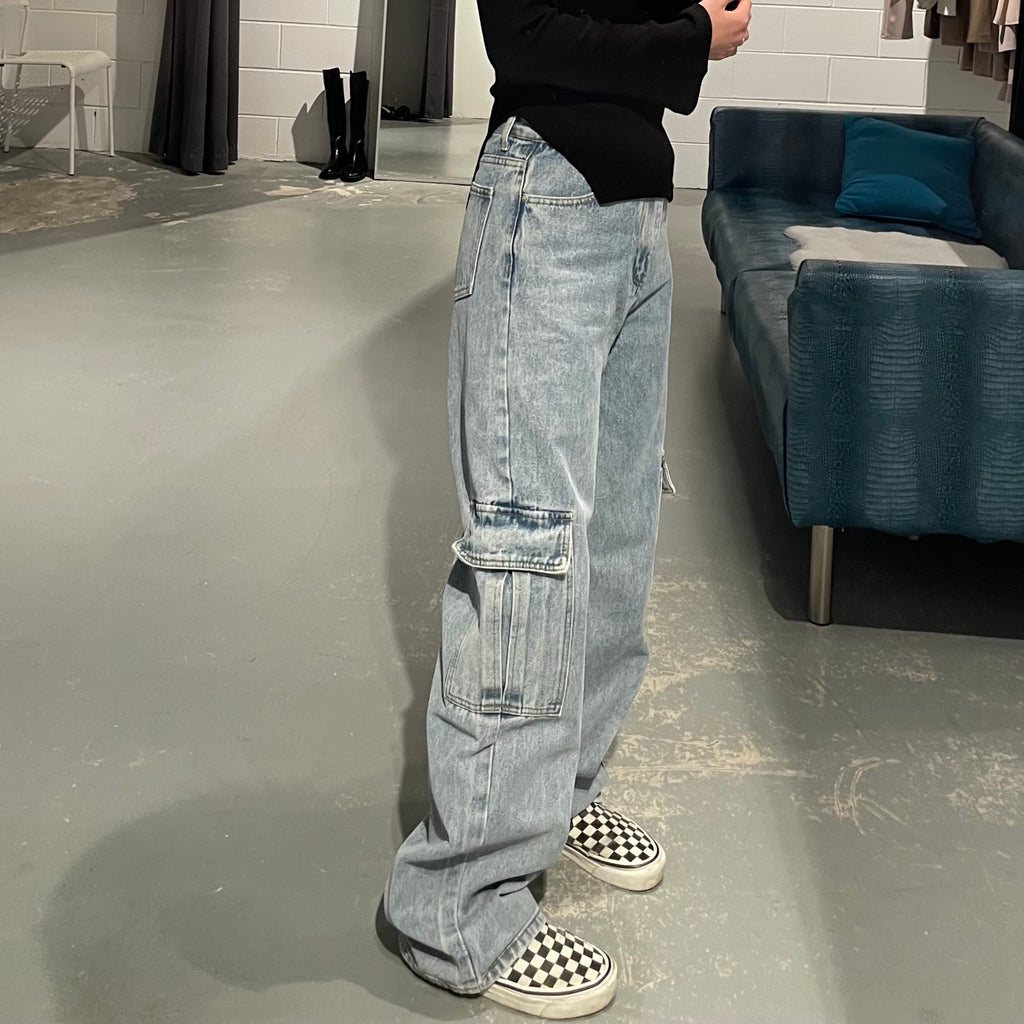 Wave Pocket Denim Jeans