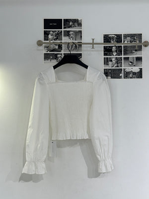 Frill Smock Square Blouse