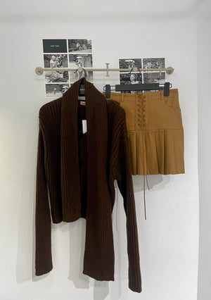 Mori Muffler Cardigan Set