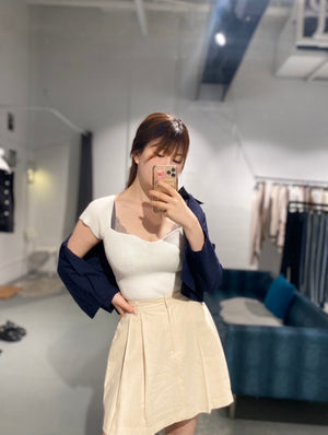 Heart Neck Summer Knit
