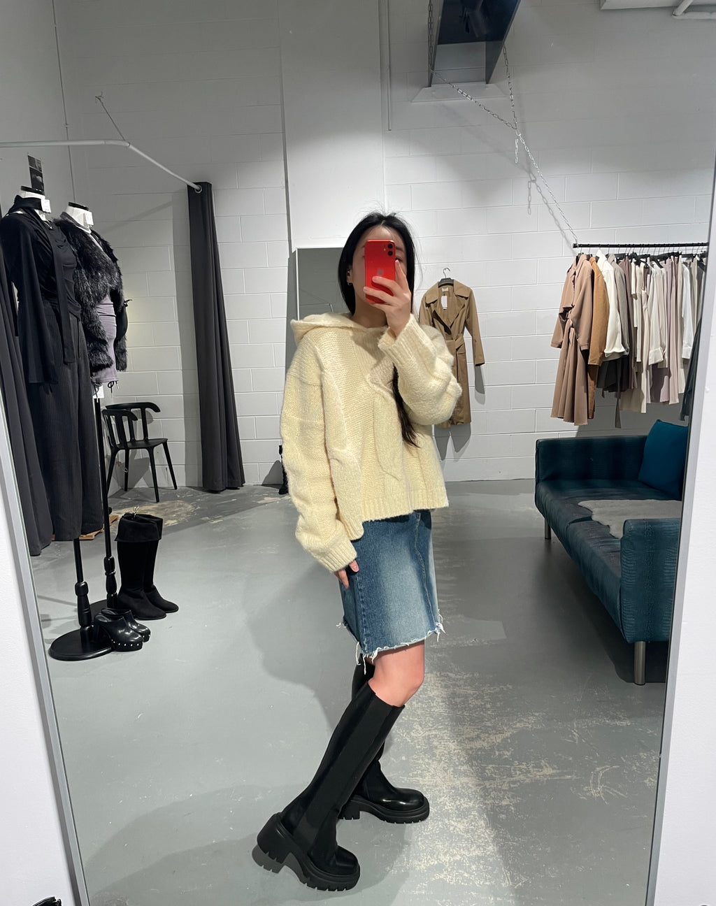 Common Chunky Chelsea Long Boots