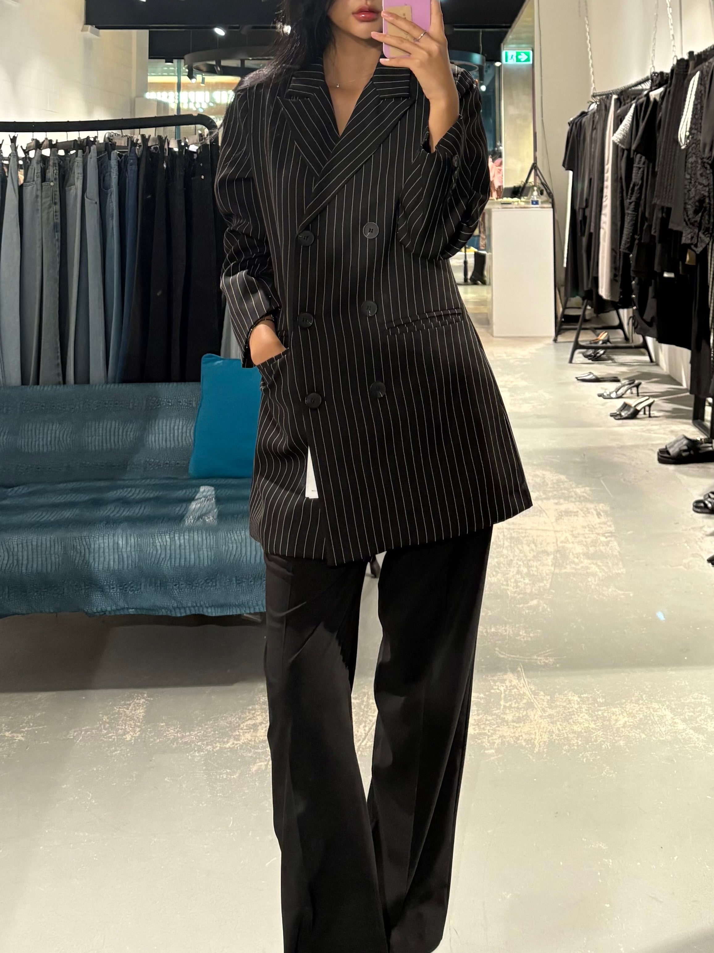 Stripe Over Fit Jacket