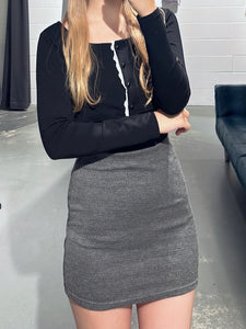 Banding Soft Grey Skirt