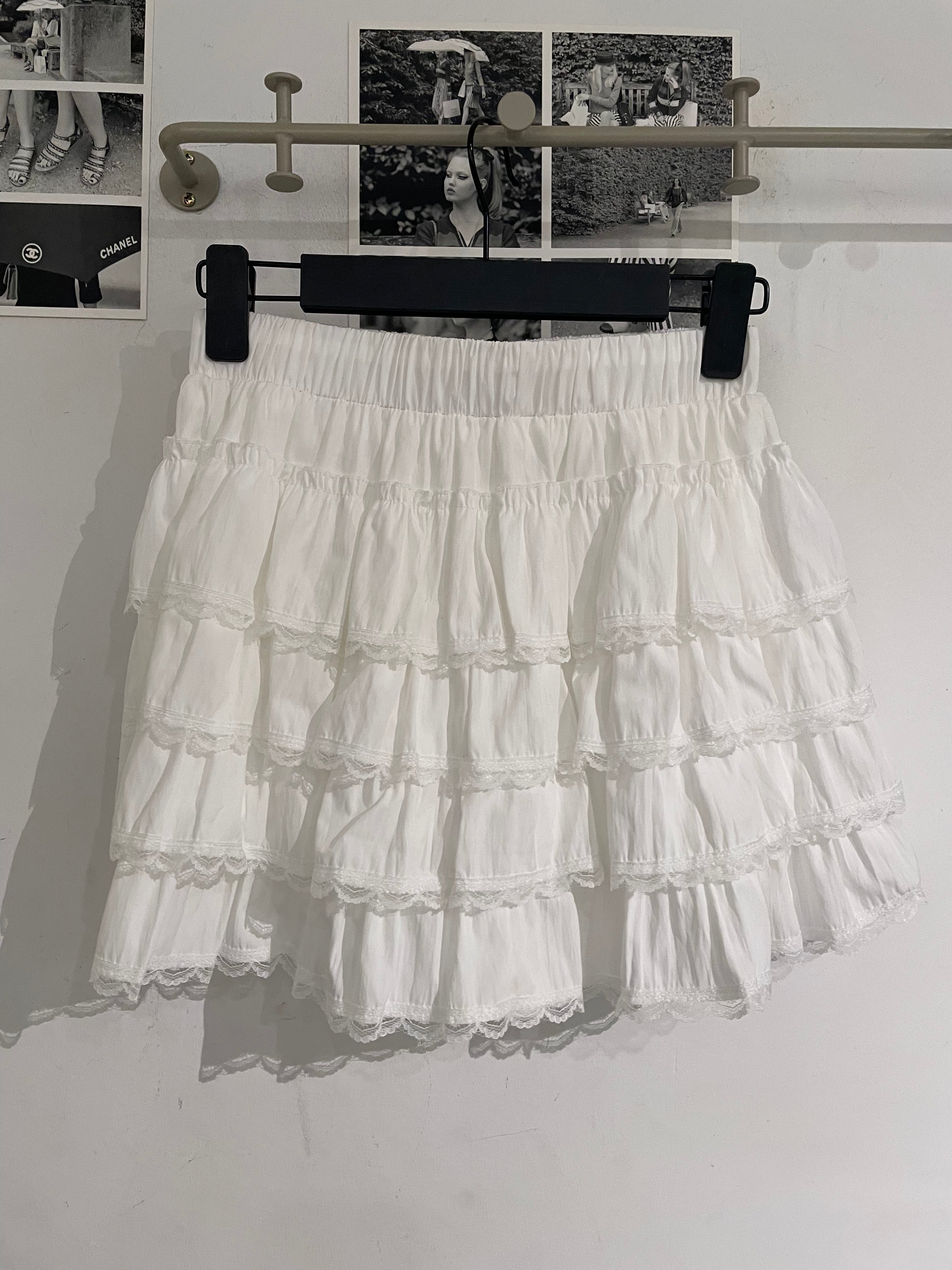 Frill Lace Layered Skirt