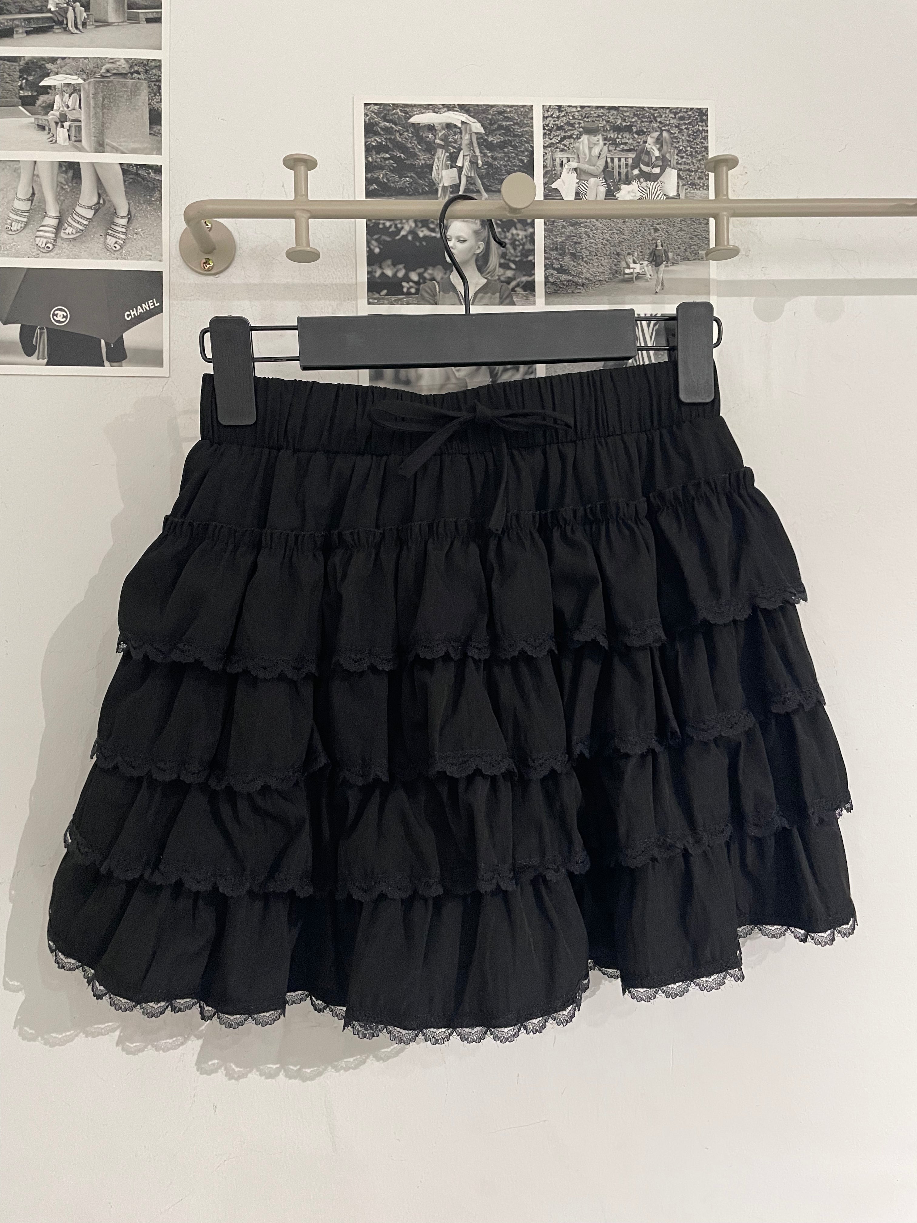 Frill Lace Layered Skirt