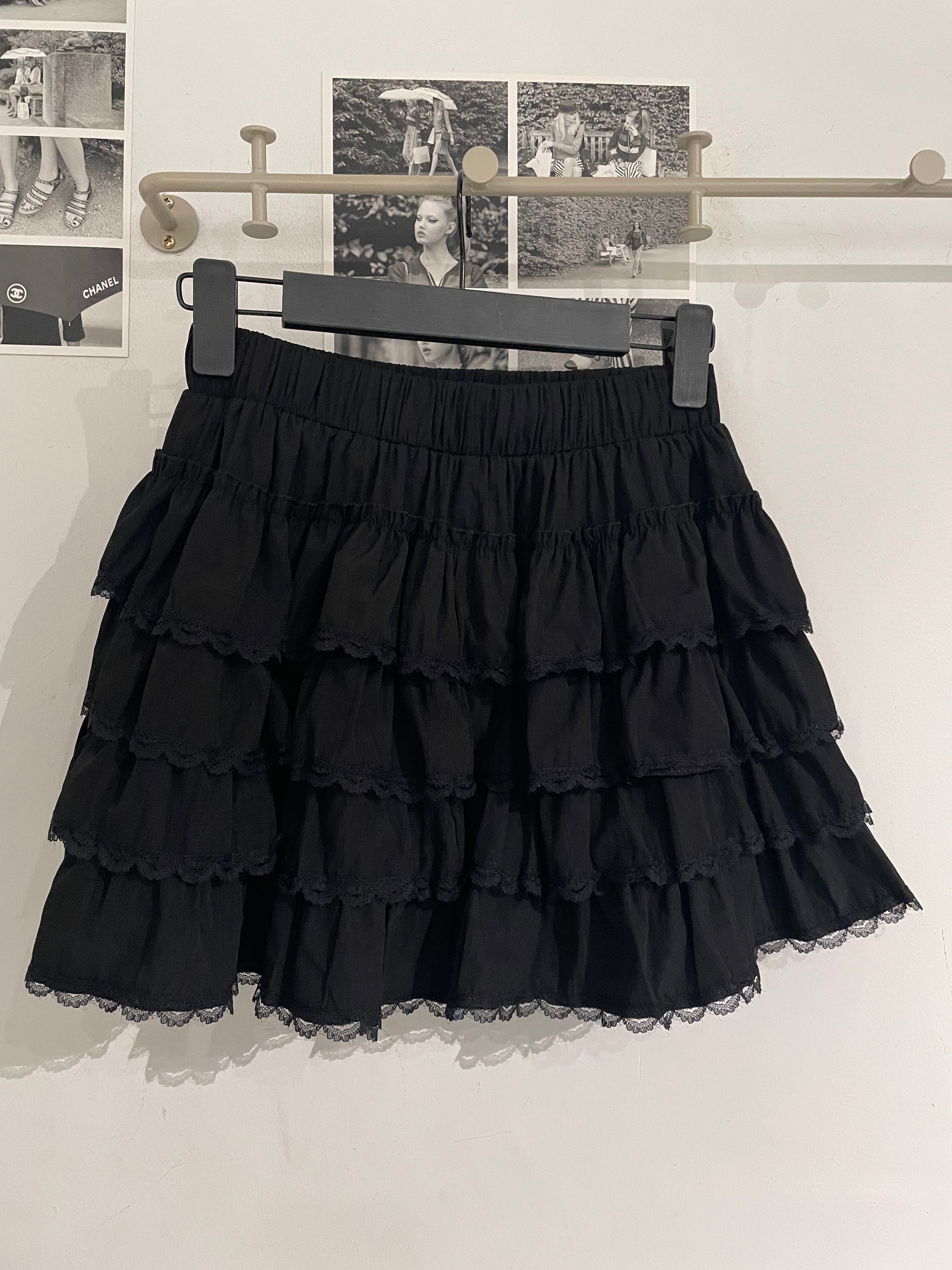 Frill Lace Layered Skirt