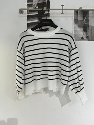 Uspick Back Stripe Knit