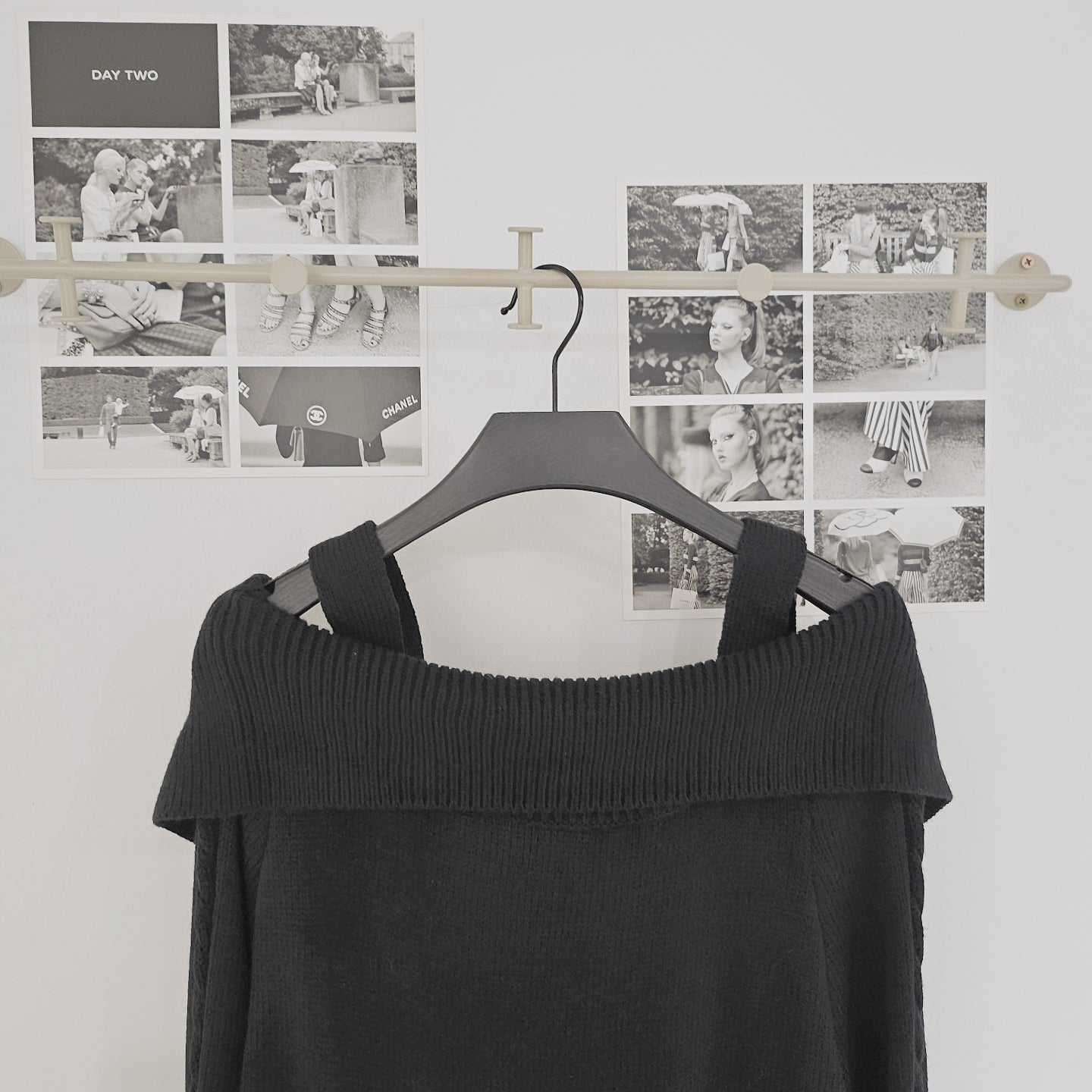 Collar Off Long Knit