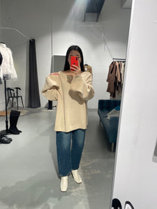 DearGray Unbalanced Knit Top