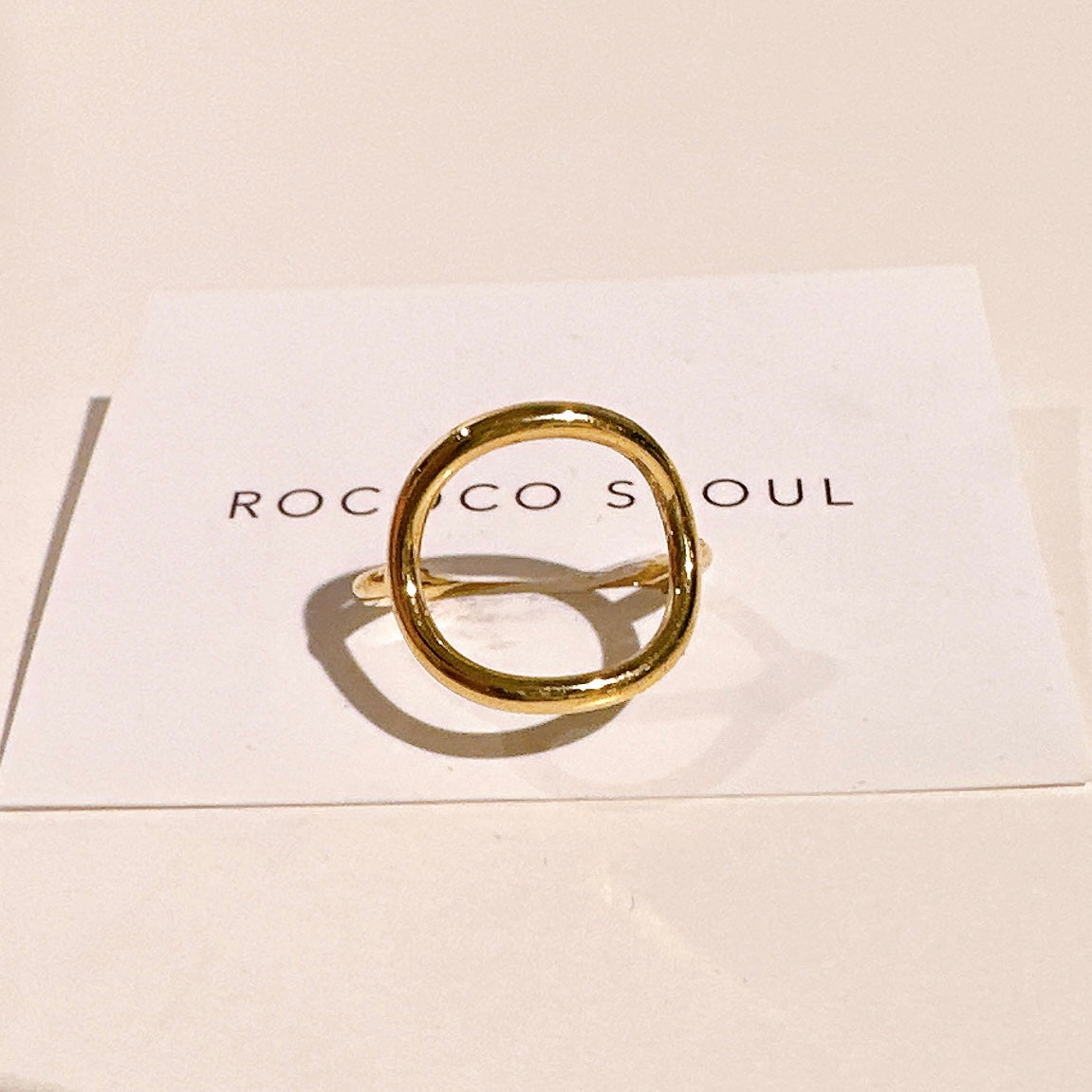 Gold Circle Ring