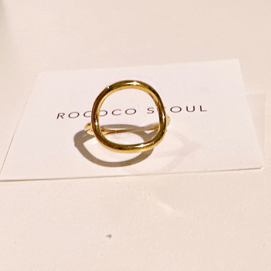 Gold Circle Ring