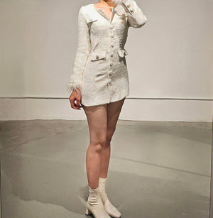 Maximax Spangle Tweed Jacket Dress