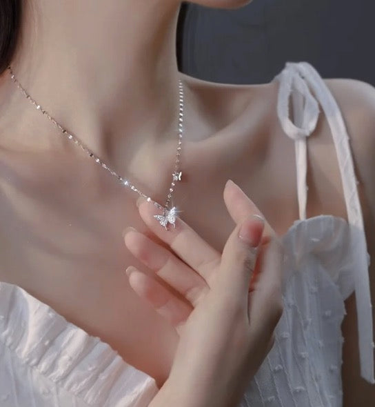 Cubic Butterfly Necklace