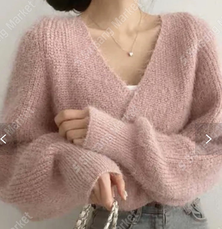 Coco Wrap Feather Knit
