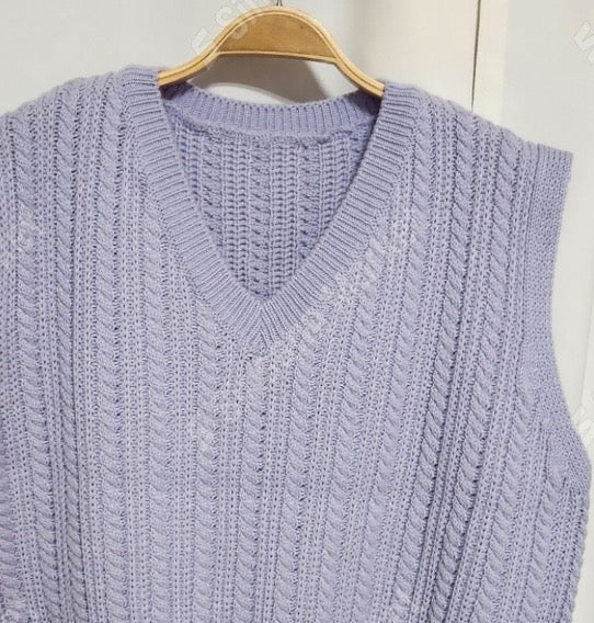 Hit Lilac Knit Vest