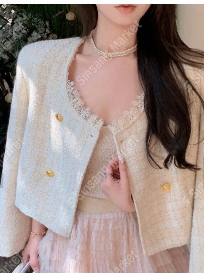 Maximax Lace Tweed Jacket