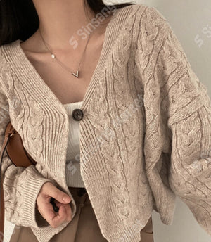 Bluebell One Button Cardigan