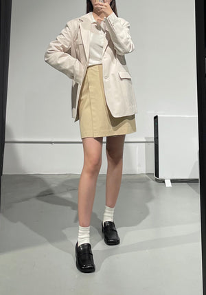 FirstRun Cotton Mini Skirt
