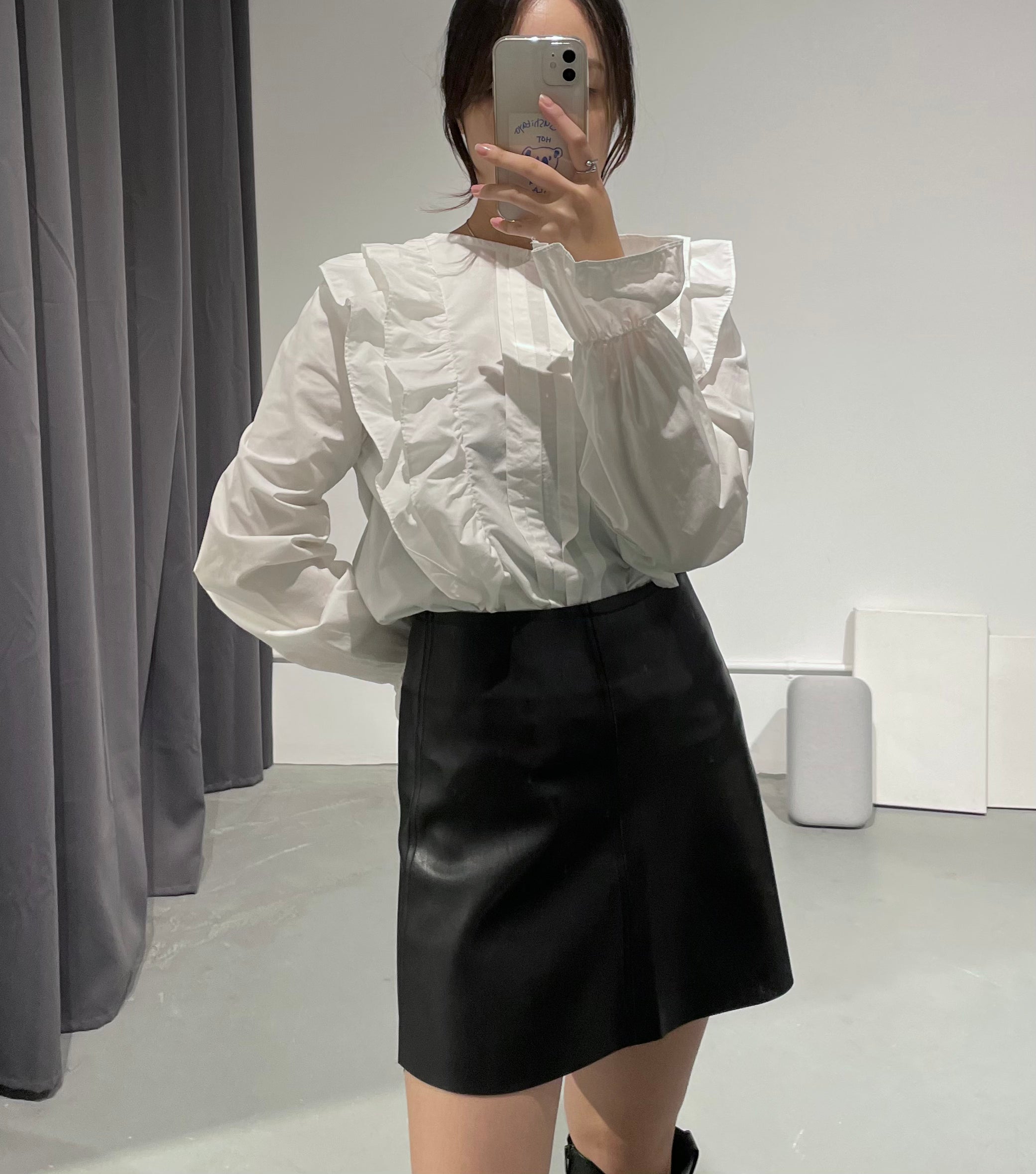 Jackson Faux Leather Skirt