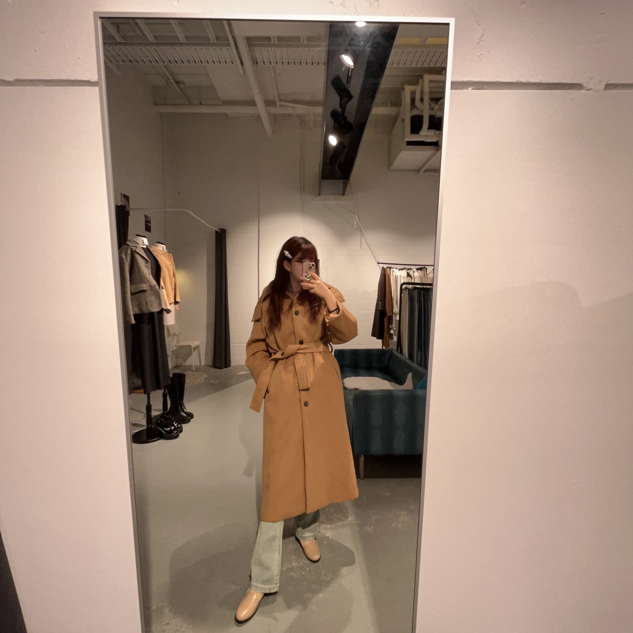 Scent Hoodie Wool Coat