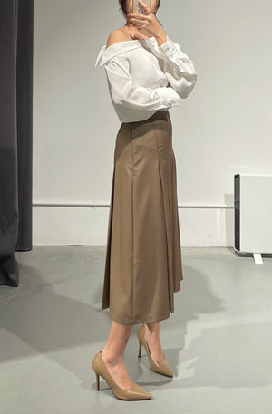 Jackson Pleat Tailored Skirt