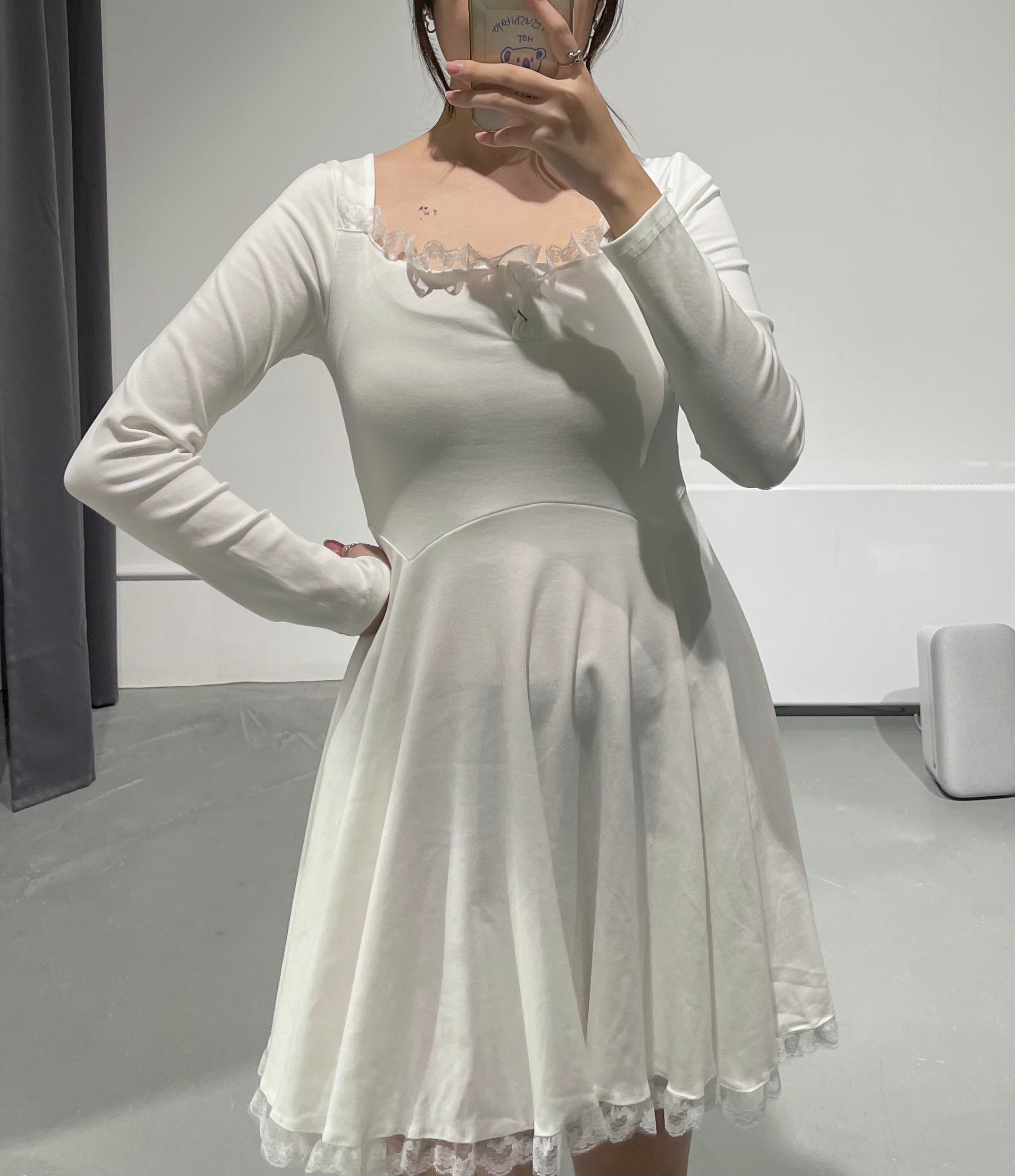Nonon Lace Flared Dress