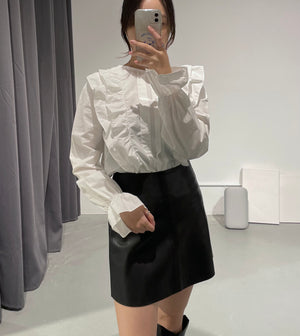 Jackson Faux Leather Skirt