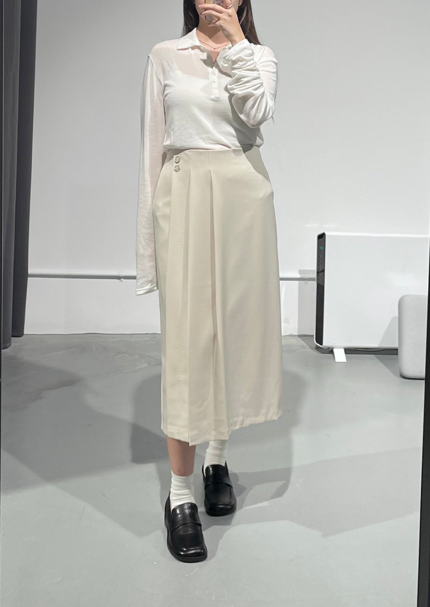 Pure Mute Pleated Skirt