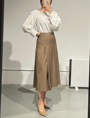 Jackson Pleat Tailored Skirt