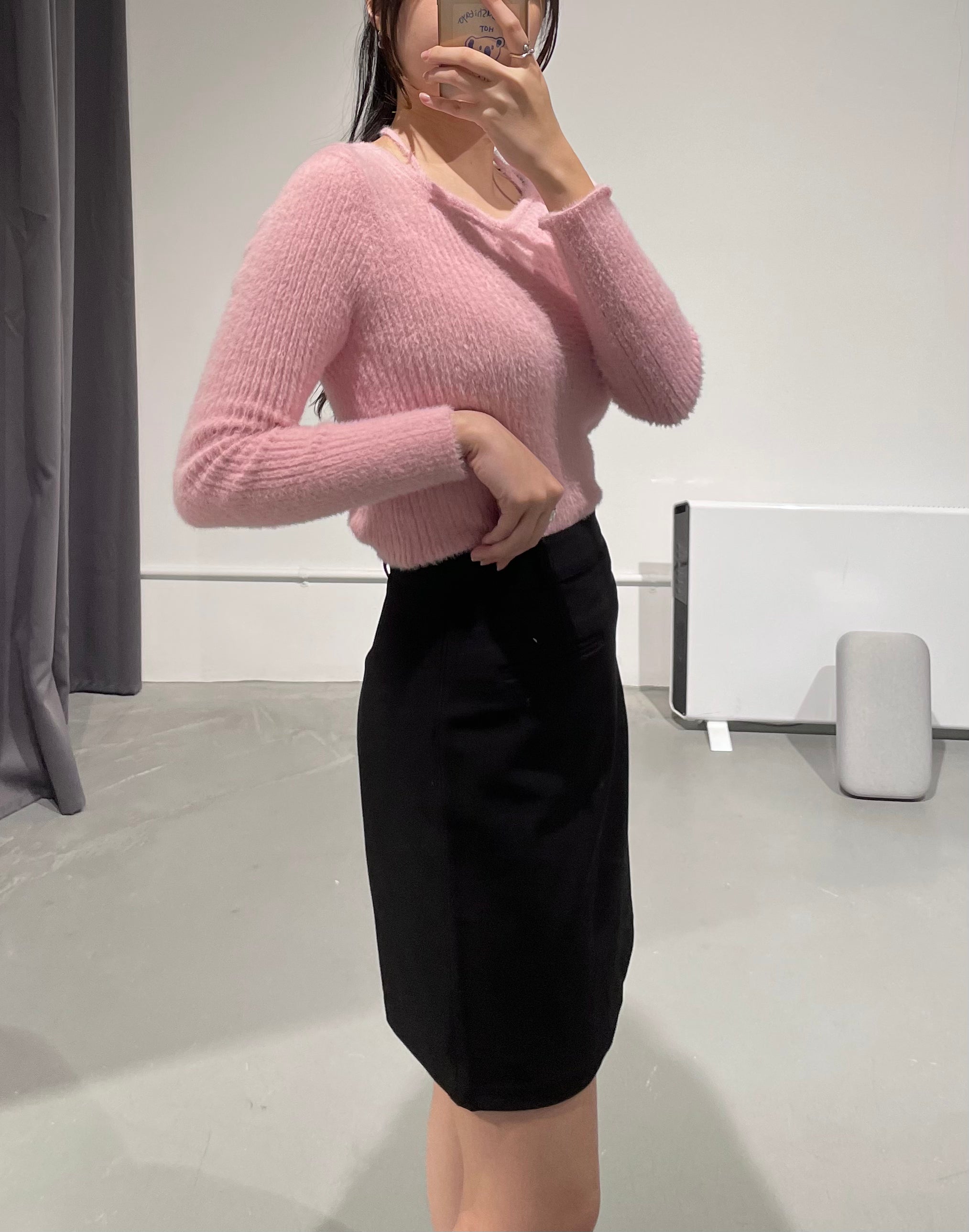 Mori Pink Angora Top