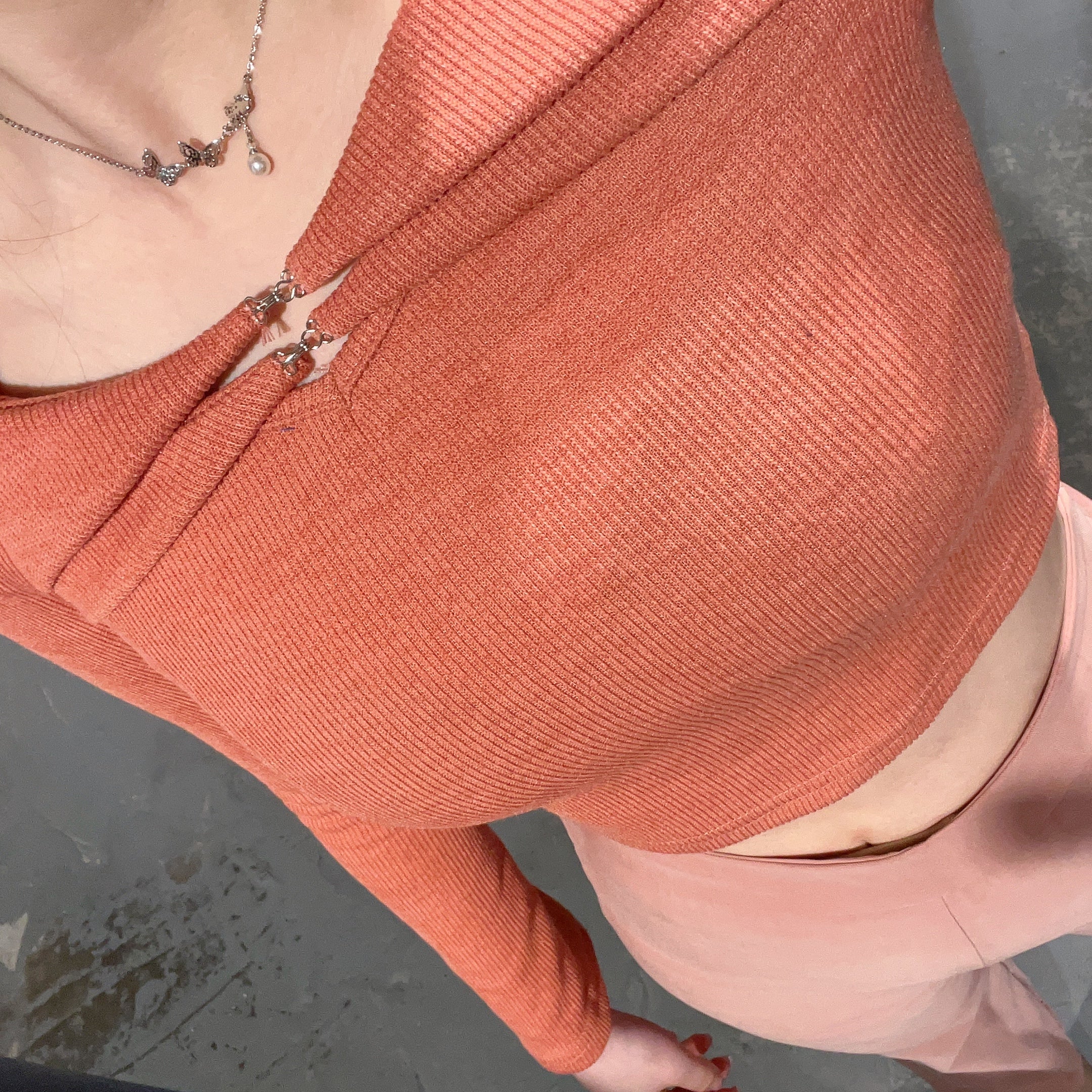 Butterfly Pearl Drop Necklace