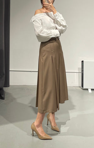 Jackson Pleat Tailored Skirt