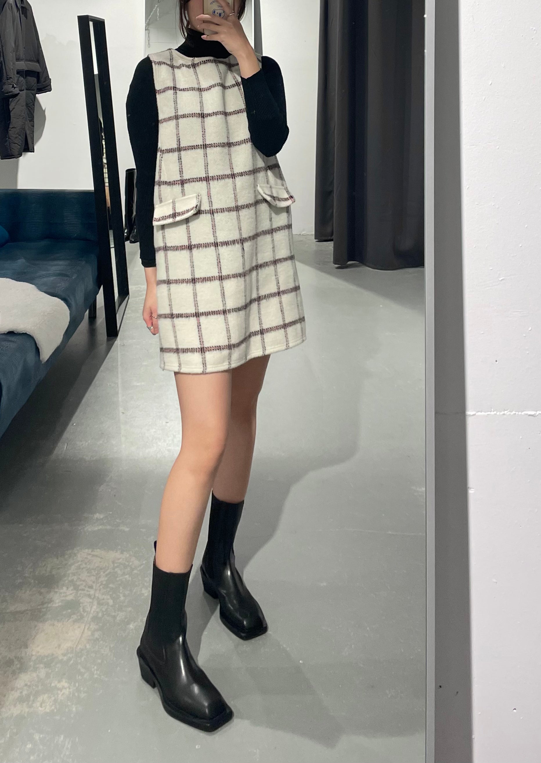 Forming Winter Check dress