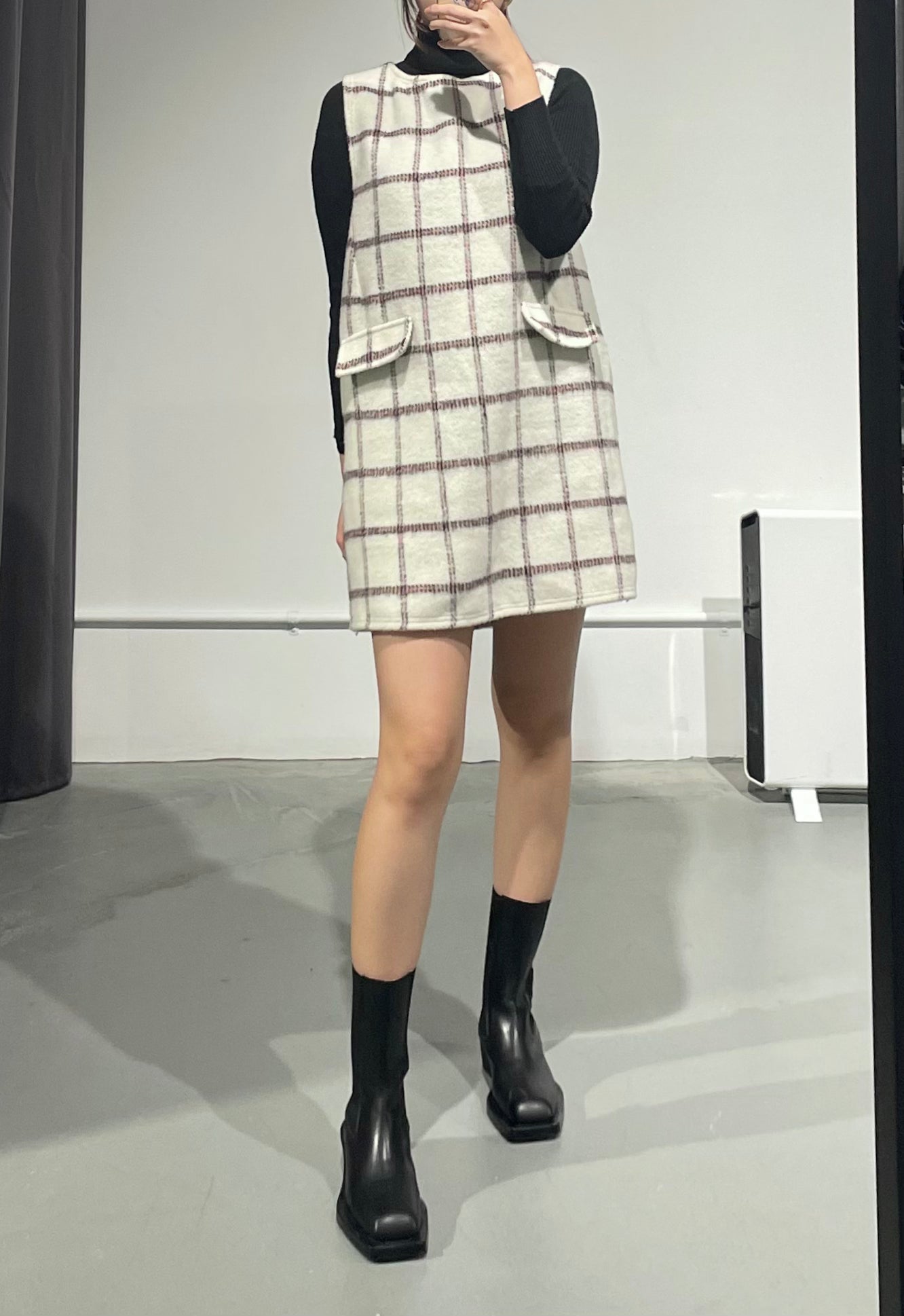 Forming Winter Check dress