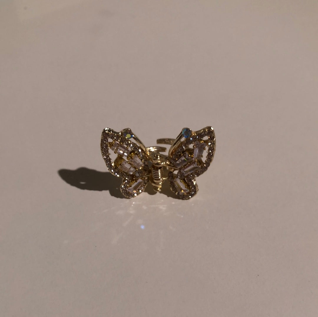 Mini Cubic Butterfly Hair Claw