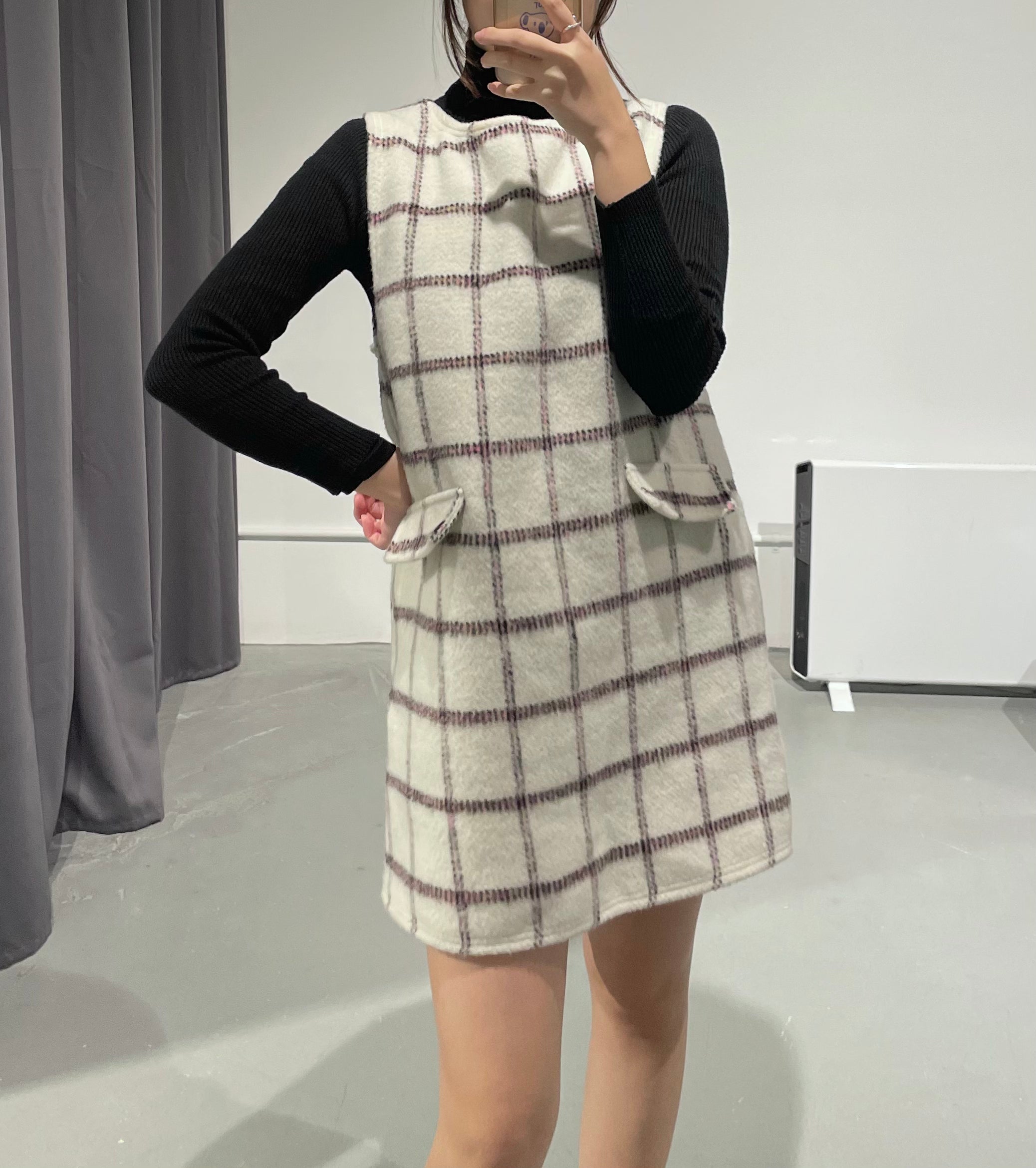 Forming Winter Check dress