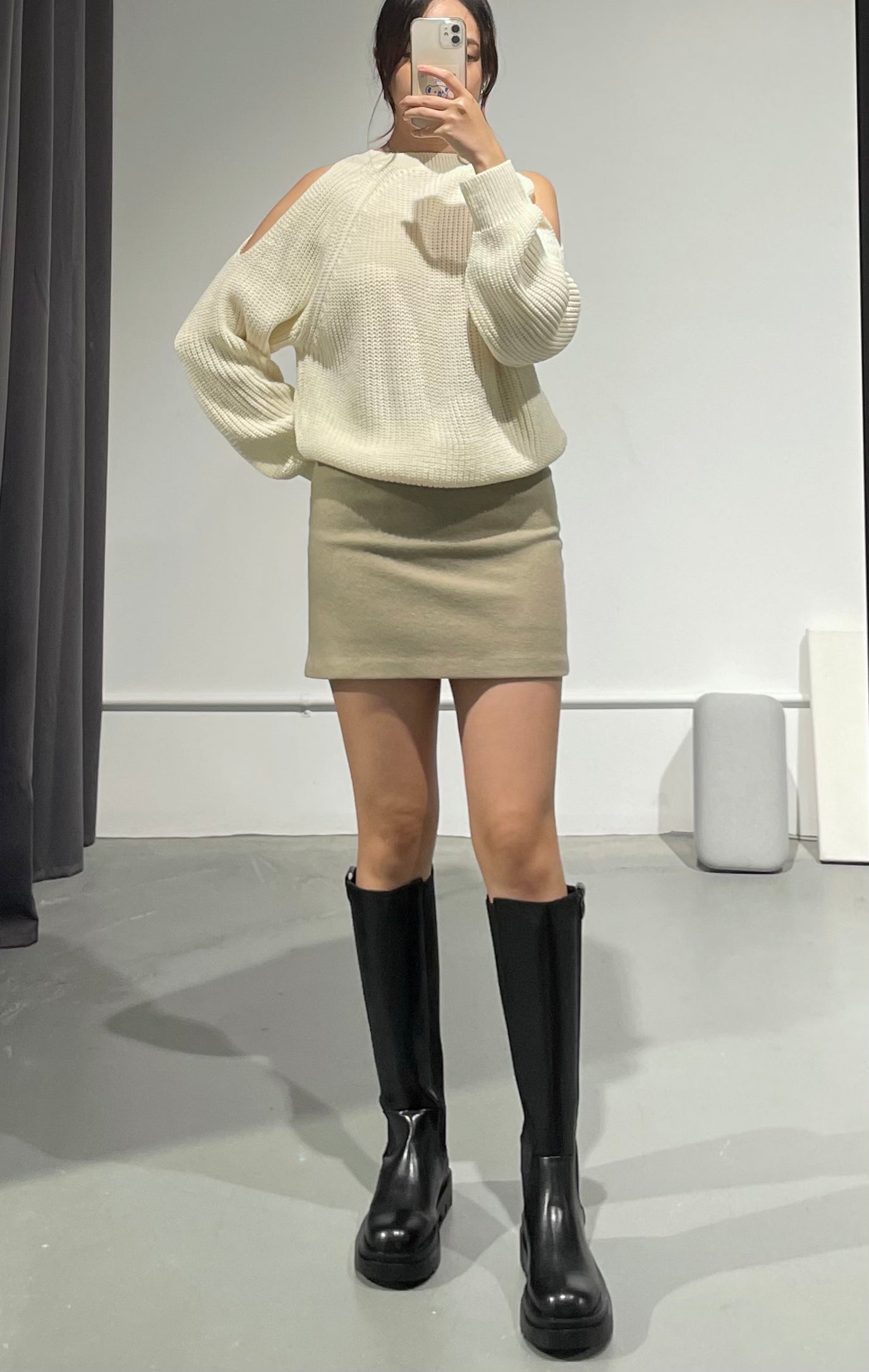Catwalk Wool Skirt
