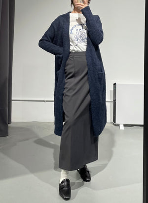 Greige Long Cardigan