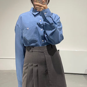 Apron Shirt in Blue