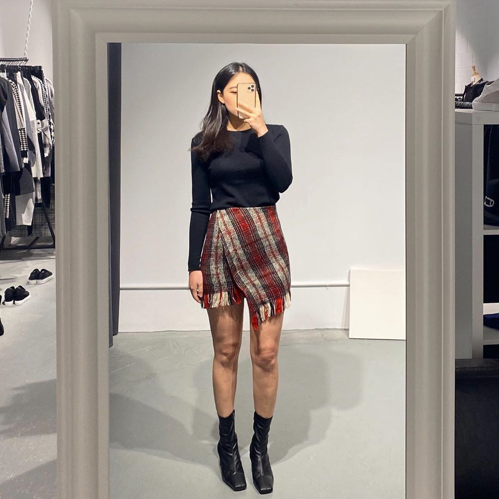 URI Asymmetric Mini Skirt